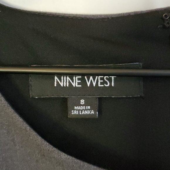 Nine West Color Block Stripe Sleeveless Dress - Picture 9 of 11